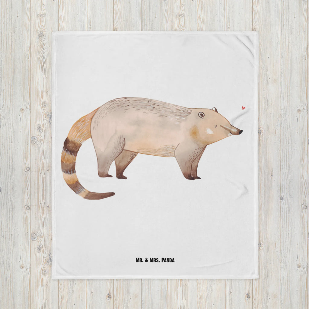 Kocyk dla niemowląt Koati Babyecke Kuscheldecke, Babygeschenk, Krabbeldecke, Babydecke, Geschenk Geburt, Tiermotive, Gute Laune, lustige Sprüche, Tiere, Bär, Nasenbären, Nasenbär, Rüsselbär