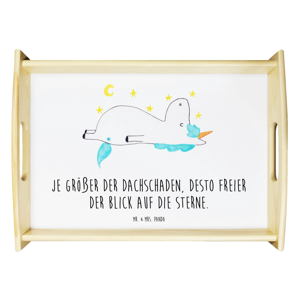 Serviertablett Einhorn Sternenhimmel Küchentablett, Tablett, Frühstückstablett, Serviertablett, Dekotablett, Holztablett, Einhorn, Einhörner, Einhorn Deko, Unicorn, Verrückt, Sternenhimmel, Dachschaden, Sterne