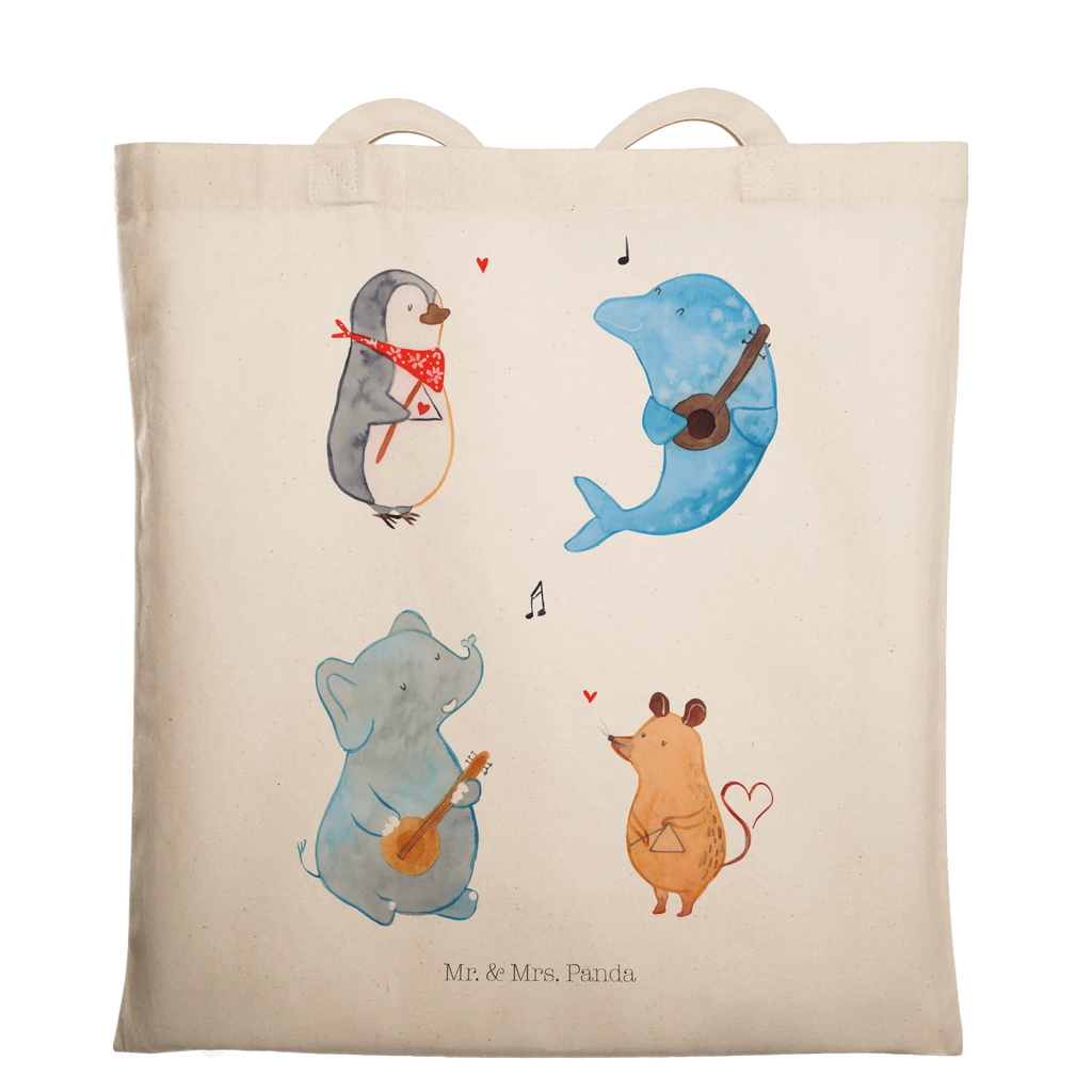 Torba Wielki zespół Beuteltasche, Stoffbeutel, Tasche, Jutebeutel, Tragetasche, Beutel, Badetasche, Strandtasche, Einkaufstüte, Umhängetasche, Laptoptasche, Jutetasche, Schultertasche, Einkaufstasche, Stofftasche, Shopper, Tiermotive, Gute Laune, lustige Sprüche, Tiere, Hund, Gitarre, Musikanten, Maus, Elefant, Triangel, Musik, Pinguin, Band, Delfin