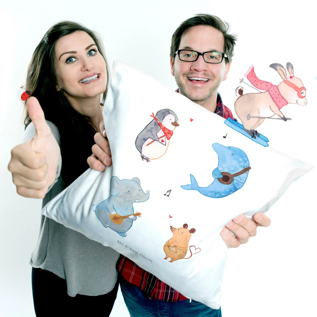 40x40 Kissen Big Band Zierkissen, Sofakissen, Kissenbezug 40x40, Couchkissen, Sofakissen 40x40, Kissen 40x40 Waschbar, Kissen, Kissenhülle 40x40, Dekokissen, sofakissen, Motivkissen, Kissen 40x40, sitzkissen, Kopfkissen, Kissenbezüge, Dekokissen 40x40, Kissenhülle, Kopfkissen 40x40, Dekokissen Sofa, Tiermotive, Gute Laune, lustige Sprüche, Tiere, Elefant, Musikanten, Maus, Band, Pinguin, Delfin, Hund, Triangel, Musik, Gitarre