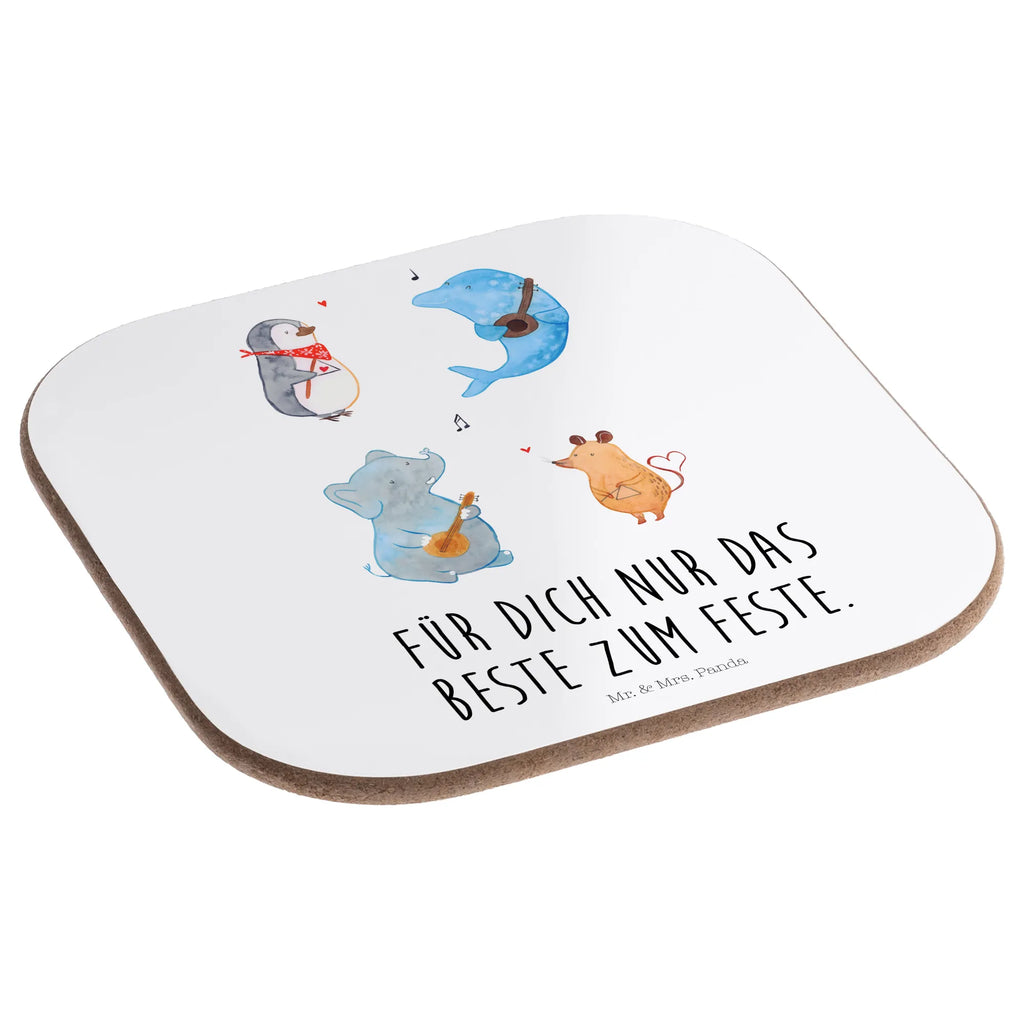 Untersetzer Big Band Tassen Untersetzer, Getränkeuntersetzer, Untersetzer aus Holz, Glasuntersetzer, Untersetzer für Gläser, Bierdeckel, Holzuntersetzer, Untersetzer Gläser, Korkuntersetzer, Untersetzer Design, Untersetzer Holz, Untersetzer, Tiermotive, Gute Laune, lustige Sprüche, Tiere, Delfin, Pinguin, Musikanten, Triangel, Maus, Gitarre, Musik, Band, Elefant, Hund