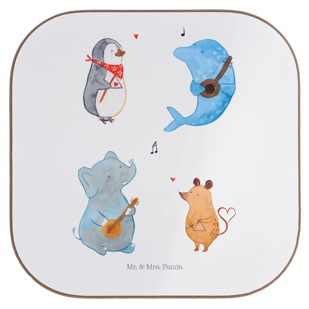 Untersetzer Big Band Tassen Untersetzer, Getränkeuntersetzer, Untersetzer aus Holz, Glasuntersetzer, Untersetzer für Gläser, Bierdeckel, Holzuntersetzer, Untersetzer Gläser, Korkuntersetzer, Untersetzer Design, Untersetzer Holz, Untersetzer, Tiermotive, Gute Laune, lustige Sprüche, Tiere, Delfin, Pinguin, Musikanten, Triangel, Maus, Gitarre, Musik, Band, Elefant, Hund