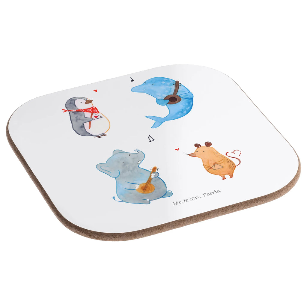 Untersetzer Big Band Tassen Untersetzer, Getränkeuntersetzer, Untersetzer aus Holz, Glasuntersetzer, Untersetzer für Gläser, Bierdeckel, Holzuntersetzer, Untersetzer Gläser, Korkuntersetzer, Untersetzer Design, Untersetzer Holz, Untersetzer, Tiermotive, Gute Laune, lustige Sprüche, Tiere, Delfin, Pinguin, Musikanten, Triangel, Maus, Gitarre, Musik, Band, Elefant, Hund