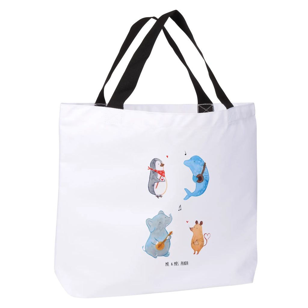 Shopper Big tape Schultasche, Tragebeutel, Tasche, Shopper, Freizeittasche, Einkaufsbeutel, Strandtasche, Schulbeutel, Alltagstasche, Einkaufstasche, Beutel, Tiermotive, Gute Laune, lustige Sprüche, Tiere, Triangel, Maus, Gitarre, Band, Delfin, Elefant, Musikanten, Musik, Pinguin, Hund