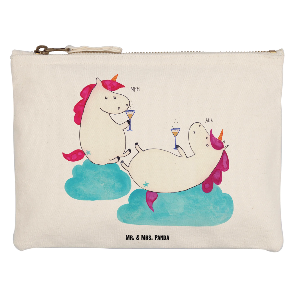 torebka na makijaż jednorożec szampan beauty case, pinsel tasche, pencil case, aufbewahrungsbeutel, Federmappe, Waschtasche, toiletry bag, Kulturbeutel, Kosmetikbeutel, Mäppchen, Schlampermäppchen, Schminktasche, Schminkbeutel, Etui, Kulturtasche, Kosmetiktasche, utensilientasche, Waschbeutel, Schminktäschchen, aufbewahrungstasche, beauty tasche, kosmetiktäschchen, Stiftemäppchen, Einhorn Deko, Einhorn, Unicorn, Einhörner, Anstoßen, Freundin, Sekt, Mädelsabend, Spaß, Freundinnen, Party, Beste, BFF, Korken