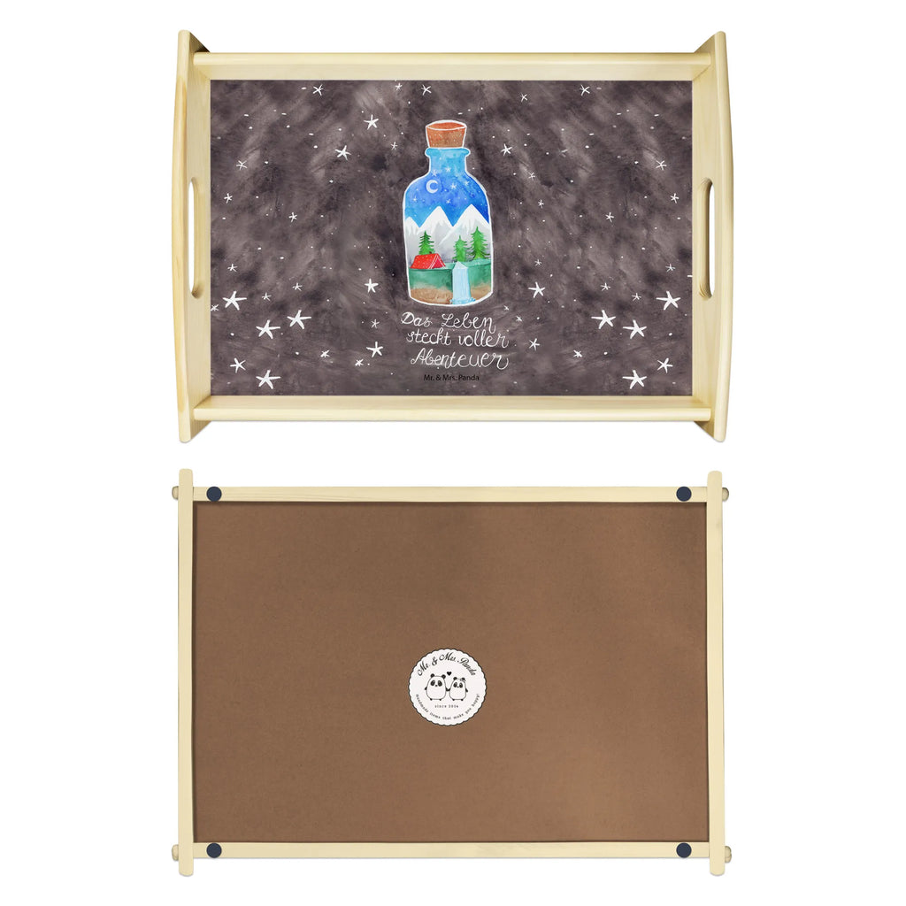 Serving tray bottle of adventure tray, serving tray, wooden tray, breakfast tray, kitchen tray, Nature, joy of life, love