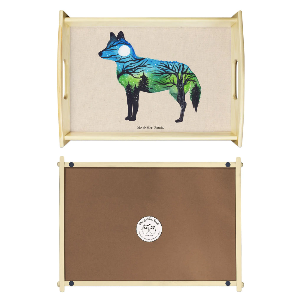 Serviertablett Fuchs Landschaft Tablett, Holztablett, Serviertablett, Dekotablett, Frühstückstablett, Küchentablett, Blumen Deko, Frühlings Deko, Sommer Deko, Dekoration, positive Botschaft, Naturliebhaber, Outdoor, Natur, Abenteuer, Landschaft, Motiv, Fuchs, Zeichnung, Aquarell