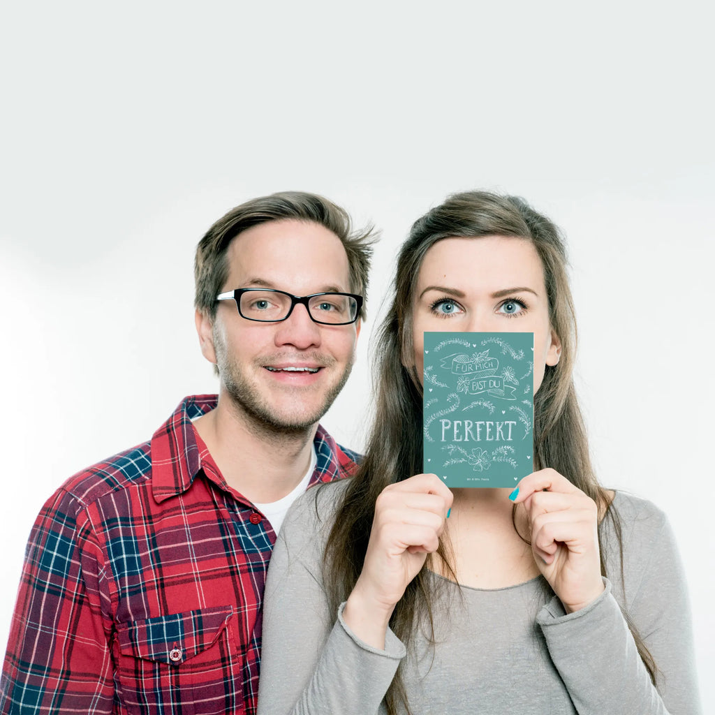 Postcard You're perfect for me card, gift, invitation card, paper, gift card, letter, Postcard, invitation, postcards, Nature, joy of life, love, girlfriend gift, dream woman, love saying, gift anniversary, boyfriend gift, dream man, wedding anniversary, Partner gift