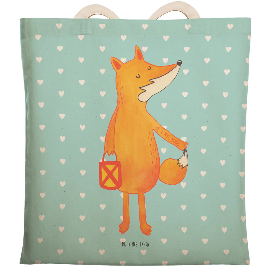 Shopping bag Fox Lantern cloth bag, bag, pouch, shoulder bag, cotton bag, shopper, Carrier bag, fox, foxes, forest wildlife, clever as a fox, animal lover, Foxes, Spell comforting, Saint Martin, Lantern, Lovesickness Spell, Cheer up, Lantern parade, Caesar Otto Hugo Flaischlen, Fox