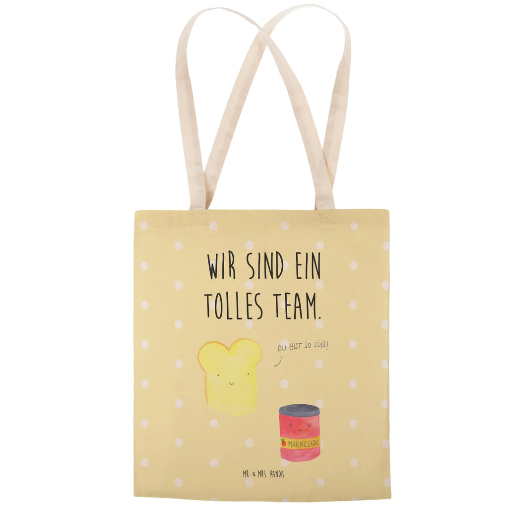 Einkaufstasche Toast & Marmelade Alltagstasche, markttasche, Stoffbeutel, Tragetaschen, Einkaufstasche, Freizeittasche, taschen shopper, stoffshopper, Beutel, Stofftasche, Stofftragetasche, Umhängetasche, shopping bag, Einkaufsbeutel, Einkaufstaschen, Shopper, Tüte, Schultertasche, Strandtasche, cityshopper, Stoffeinkaufstaschen, Stofftaschen, Beutel Tasche, Lustige Sprüche, Tiere, Tiermotive, Gute Laune, Süße Postkarte, Dreamteam, Süß, Brot, Toastbrot, Marmelade, Frühstück Einladung, Toast, Küche Spruch, Küche Deko