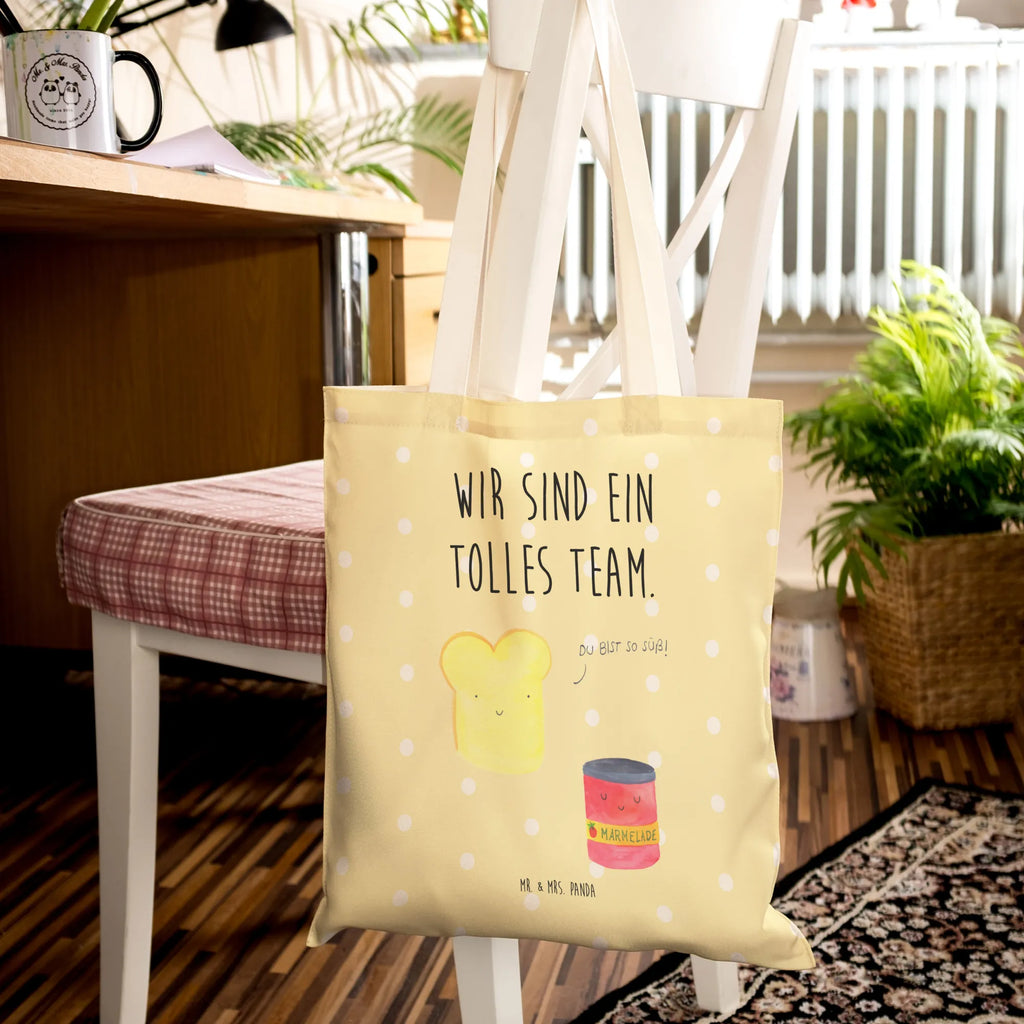Einkaufstasche Toast & Marmelade Alltagstasche, markttasche, Stoffbeutel, Tragetaschen, Einkaufstasche, Freizeittasche, taschen shopper, stoffshopper, Beutel, Stofftasche, Stofftragetasche, Umhängetasche, shopping bag, Einkaufsbeutel, Einkaufstaschen, Shopper, Tüte, Schultertasche, Strandtasche, cityshopper, Stoffeinkaufstaschen, Stofftaschen, Beutel Tasche, Lustige Sprüche, Tiere, Tiermotive, Gute Laune, Süße Postkarte, Dreamteam, Süß, Brot, Toastbrot, Marmelade, Frühstück Einladung, Toast, Küche Spruch, Küche Deko