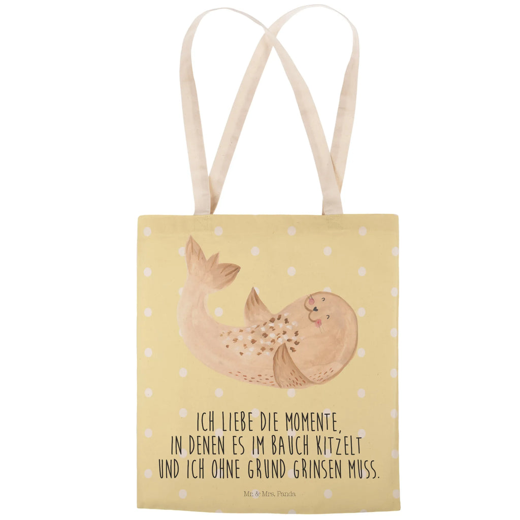 torba na zakupy foka Leżeć markttasche, Beutel, Einkaufstasche, Tüte, Schultertasche, Stoffbeutel, Freizeittasche, Stofftragetasche, shopping bag, Beutel Tasche, Umhängetasche, cityshopper, Tragetaschen, Stofftaschen, Strandtasche, Shopper, Einkaufsbeutel, stoffshopper, Stofftasche, Einkaufstaschen, taschen shopper, Alltagstasche, Stoffeinkaufstaschen, Lustige Sprüche, Tiere, Tiermotive, Gute Laune, Freude, Nordsee, Seehund, Strand, Ostsee, Robben, Lachen, Meerestier, Robbe