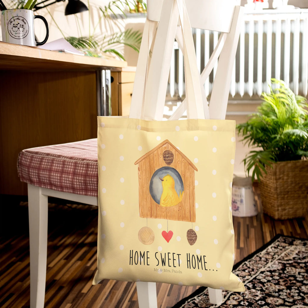 Einkaufstasche Vogelhaus sweet Home Stofftasche, Umhängetasche, Stofftaschen, shopping bag, Einkaufstasche, Freizeittasche, stoffshopper, Tüte, Strandtasche, Stofftragetasche, Schultertasche, Shopper, taschen shopper, Stoffbeutel, Beutel Tasche, Einkaufsbeutel, Beutel, cityshopper, Einkaufstaschen, markttasche, Alltagstasche, Tragetaschen, Stoffeinkaufstaschen, Lustige Sprüche, Tiere, Tiermotive, Gute Laune, Haus, Einzug, Einzugsgeschenk, Vogel, Umzug, Geschenk, Hausbau, Home Sweet Home, Vogelhaus
