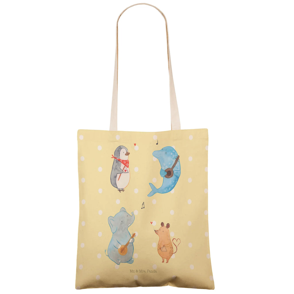 Shopping bag Big tape cotton bag, bag, pouch, shoulder bag, shopper, cloth bag, Carrier bag, small animals, cute, funny, cute animal motives, hand drawn, small world, funny sayings, good mood, happy, gifts, gift ideas, special gifts, animal lover, card, dolphin, mouse, dog, triangle, elephant, musicians, band, music, guitar, penguin