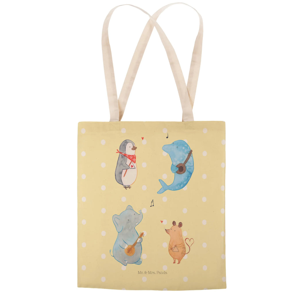 Shopping bag Big tape cotton bag, bag, pouch, shoulder bag, shopper, cloth bag, Carrier bag, small animals, cute, funny, cute animal motives, hand drawn, small world, funny sayings, good mood, happy, gifts, gift ideas, special gifts, animal lover, card, dolphin, mouse, dog, triangle, elephant, musicians, band, music, guitar, penguin