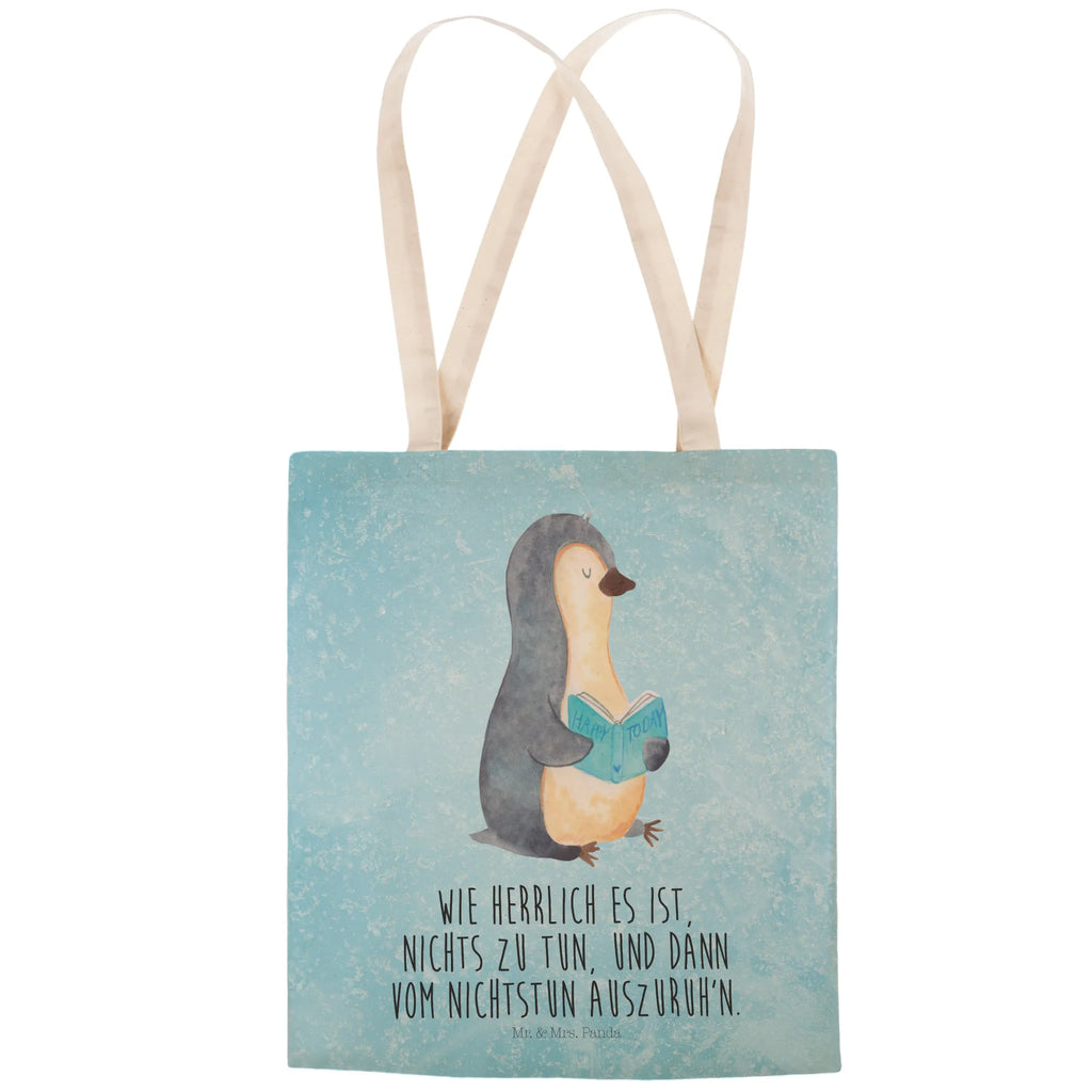 Einkaufstasche Pinguin Buch cityshopper, taschen shopper, Freizeittasche, Alltagstasche, Schultertasche, Einkaufstaschen, markttasche, Stofftasche, Einkaufsbeutel, stoffshopper, Stoffbeutel, Stofftaschen, Einkaufstasche, Umhängetasche, Beutel Tasche, Shopper, shopping bag, Stoffeinkaufstaschen, Tüte, Beutel, Strandtasche, Tragetaschen, Stofftragetasche, Pinguin, Freizeit, Ferien, Pinguine, Nichtstun, Faulenzen, Bücherwurm, Urlaub, Lesen, Buch