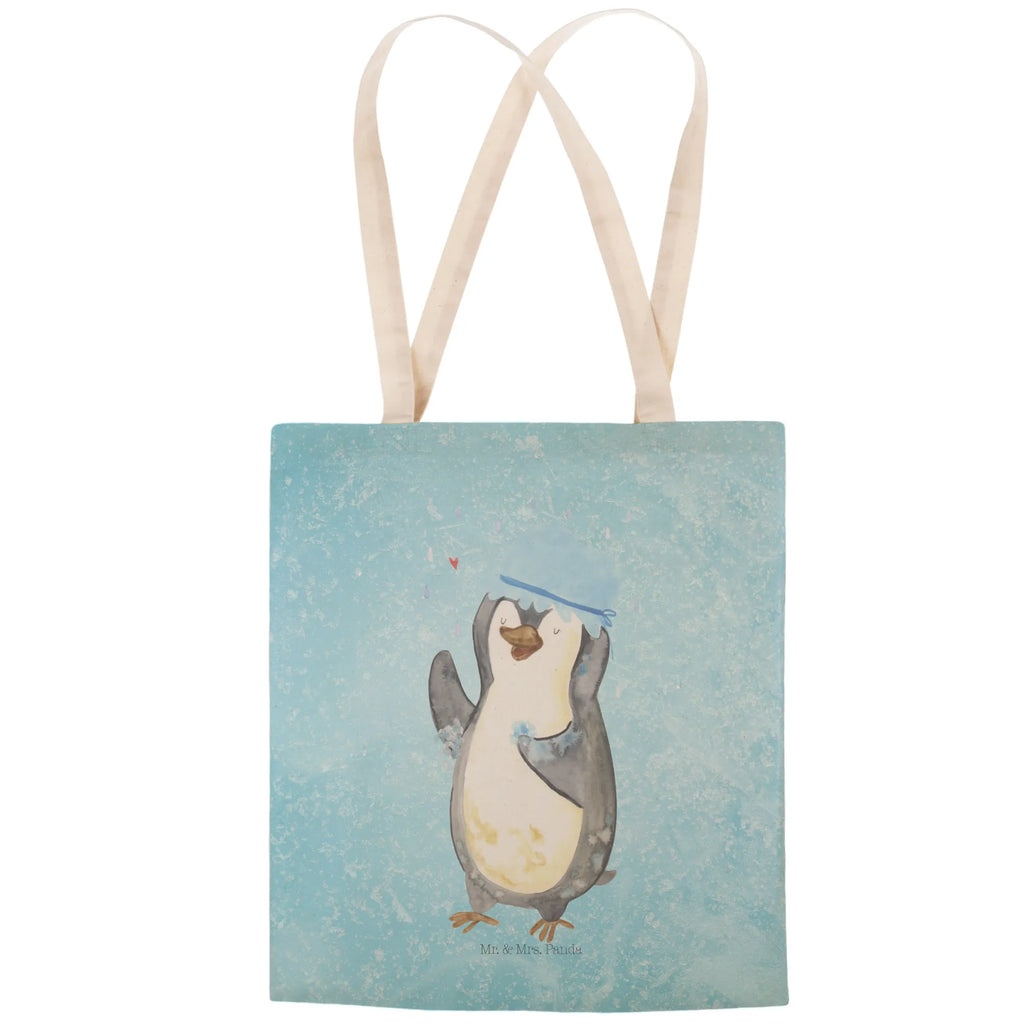 Shopping bag Penguin have a shower Einkaufstasche, markttasche, Tüte, cityshopper, Tragetaschen, Strandtasche, Stoffbeutel, Beutel Tasche, Freizeittasche, Umhängetasche, Stofftragetasche, Stoffeinkaufstaschen, Schultertasche, stoffshopper, Einkaufsbeutel, Einkaufstaschen, taschen shopper, Stofftasche, Shopper, Stofftaschen, shopping bag, Beutel, Alltagstasche, Pinguin, Lebensmotto, Pinguine, Dusche, Neuanfang, Duschen, Neustart, Motivation, glücklich sein