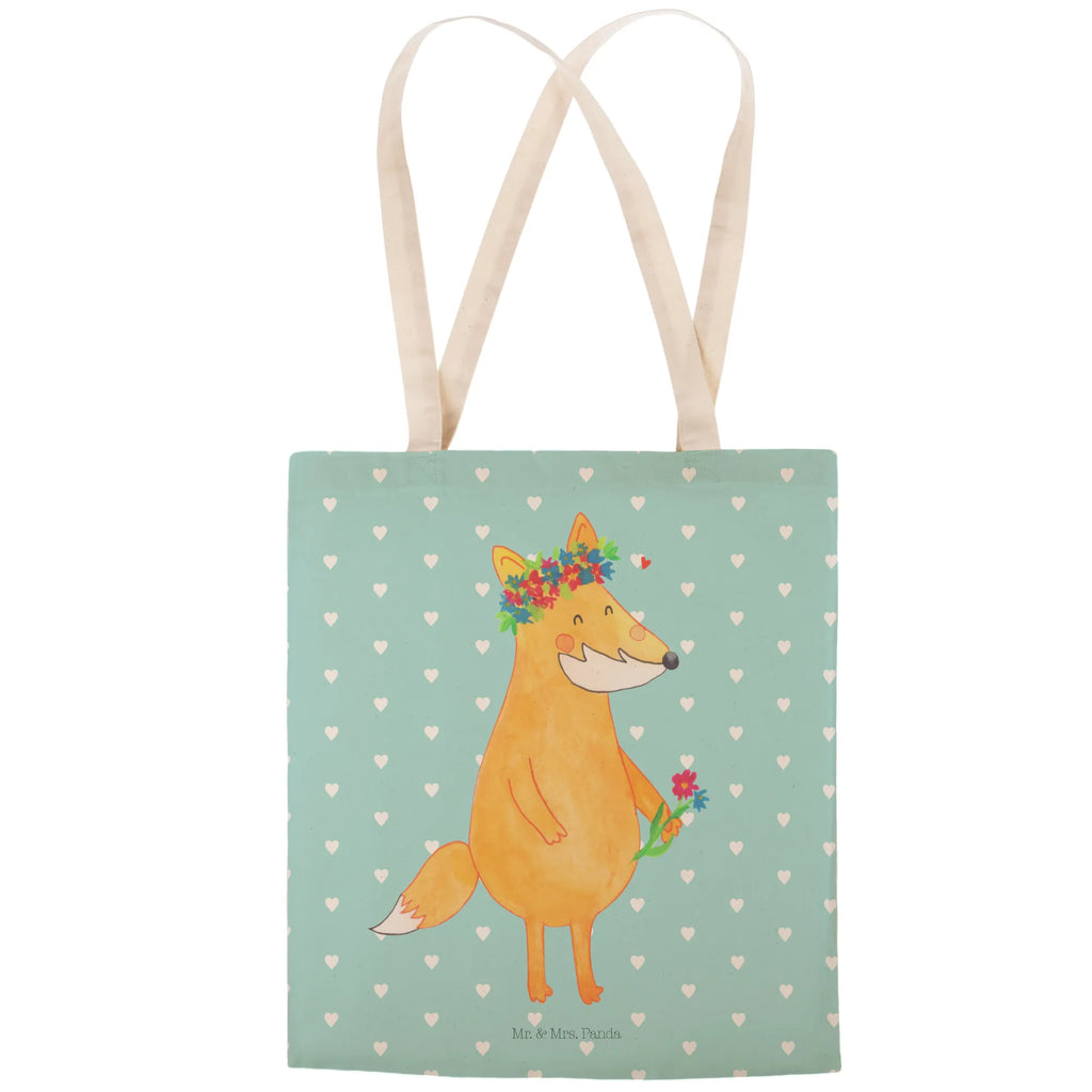 Shopping bag Fox Flower bag, shoulder bag, shopper, cotton bag, pouch, Carrier bag, cloth bag, fox, foxes, forest wildlife, clever as a fox, animal lover, motivation, me, flower, girlfriend, joy, flowers, fox girl, love, flower girl, self-love, proof of love, girlfriends