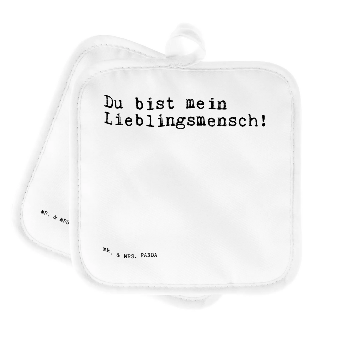 Pot holder Du bist mein Lieblingsmensch! kitchen, cooking, oven mitts, oven cloth set, gloves, potholders, set, baking, oven glove, saying, sayings, funny, wisdom, quotes, Sayings Proverbs Wisdom Quotes Funny Wisdom Words