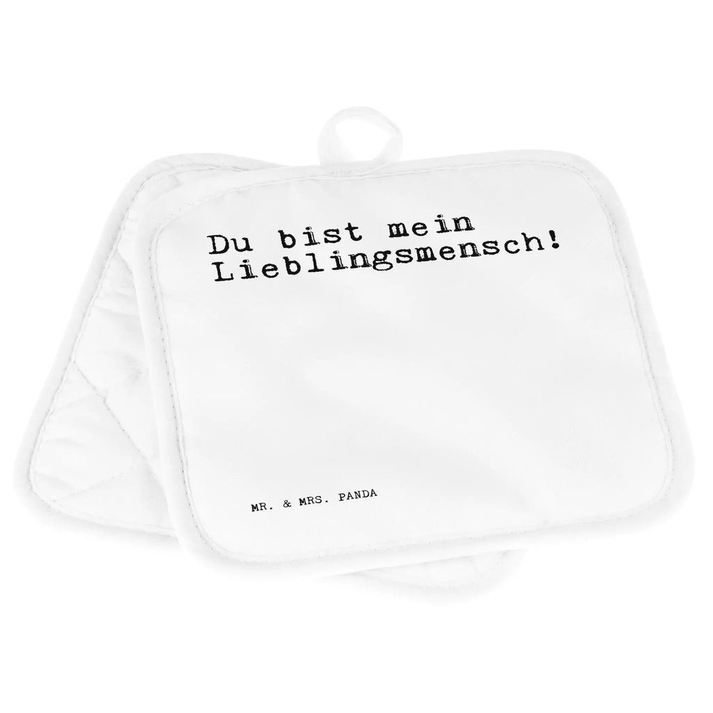 Pot holder Du bist mein Lieblingsmensch! kitchen, cooking, oven mitts, oven cloth set, gloves, potholders, set, baking, oven glove, saying, sayings, funny, wisdom, quotes, Sayings Proverbs Wisdom Quotes Funny Wisdom Words
