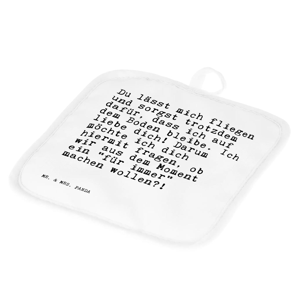 2-elementowy zestaw podkładek pod garnki Du lässt mich fliegen... Przysłowie, przysłowia, zabawne przysłowia, mądrości, cytaty, prezenty z przysłowiami