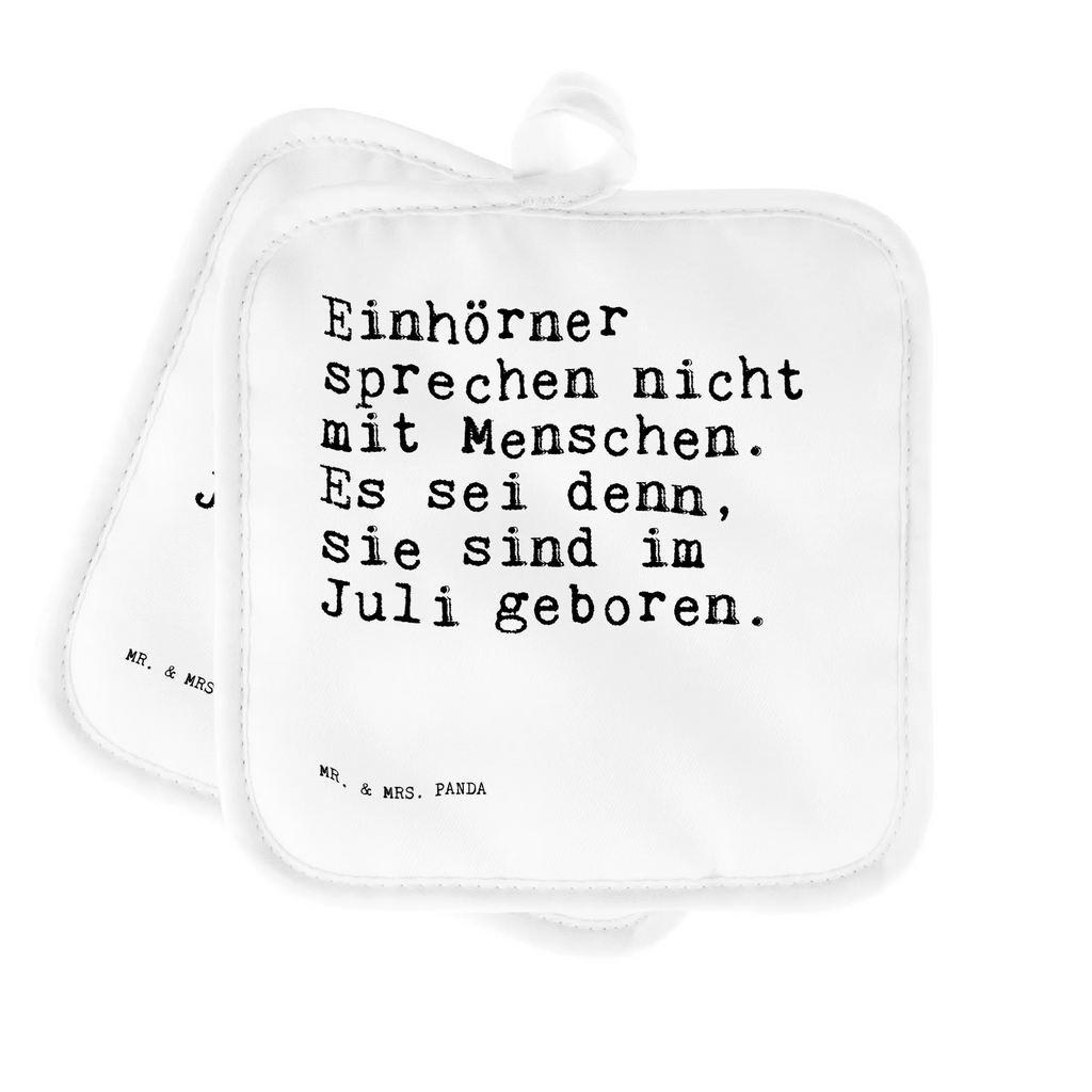 Pot holder Einhörner sprechen nicht mit... baking, set, gloves, kitchen, oven mitts, oven cloth set, cooking, oven glove, potholders, saying, sayings, funny, wisdom, quotes, Sayings Proverbs Wisdom Quotes Funny Wisdom Words