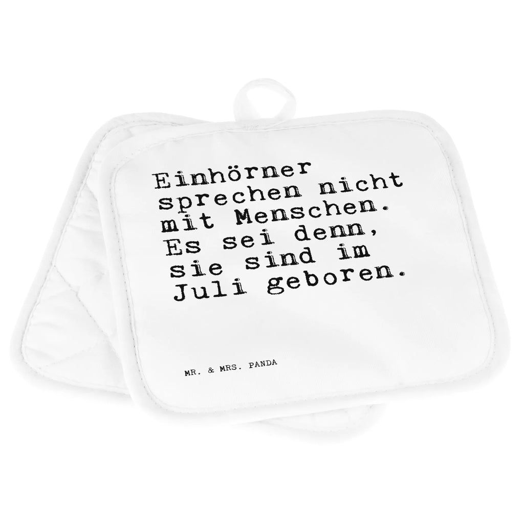 Pot holder Einhörner sprechen nicht mit... baking, set, gloves, kitchen, oven mitts, oven cloth set, cooking, oven glove, potholders, saying, sayings, funny, wisdom, quotes, Sayings Proverbs Wisdom Quotes Funny Wisdom Words