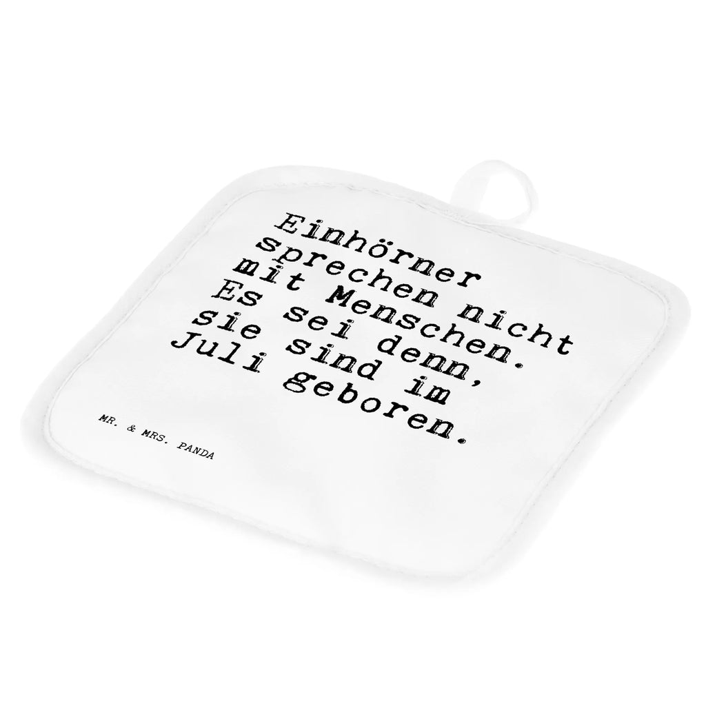 Pot holder Einhörner sprechen nicht mit... baking, set, gloves, kitchen, oven mitts, oven cloth set, cooking, oven glove, potholders, saying, sayings, funny, wisdom, quotes, Sayings Proverbs Wisdom Quotes Funny Wisdom Words