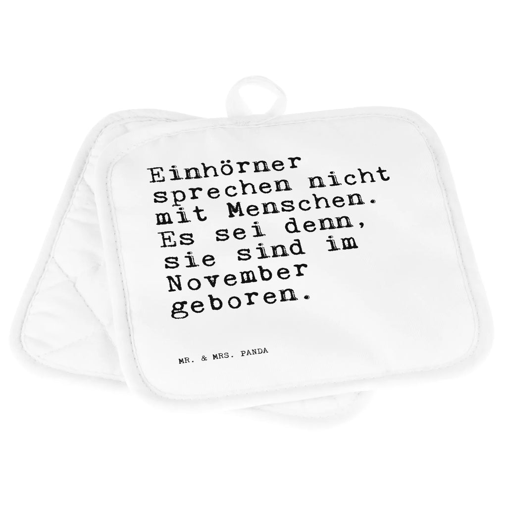 Pot holder Einhörner sprechen nicht mit... cooking, baking, potholders, kitchen, set, oven glove, oven cloth set, gloves, oven mitts, saying, sayings, funny, wisdom, quotes, Sayings Proverbs Wisdom Quotes Funny Wisdom Words