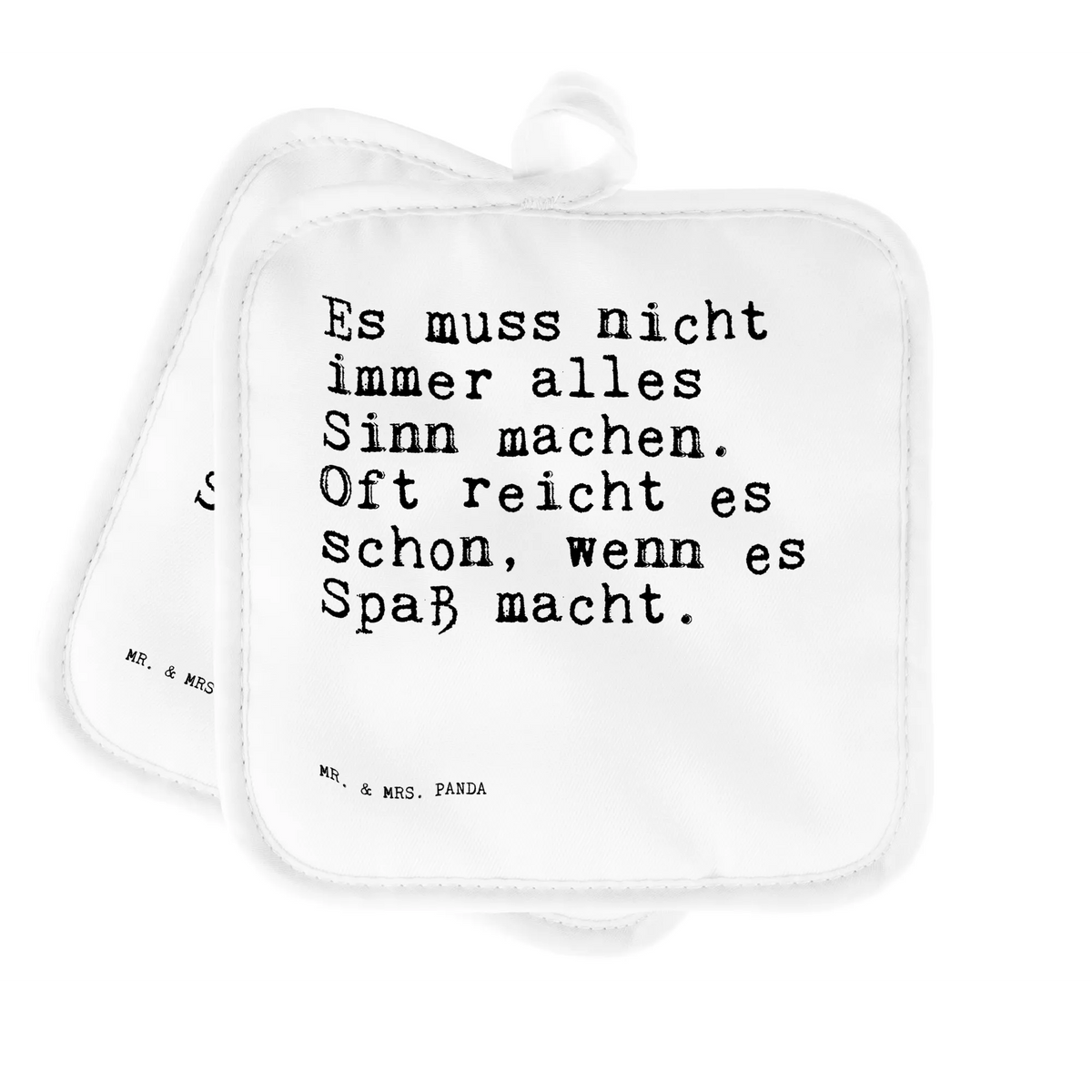 Pot holder Es muss nicht immer... baking, set, cooking, potholders, kitchen, oven mitts, oven glove, oven cloth set, gloves, saying, sayings, funny, wisdom, quotes, Sayings Proverbs Wisdom Quotes Funny Wisdom Words