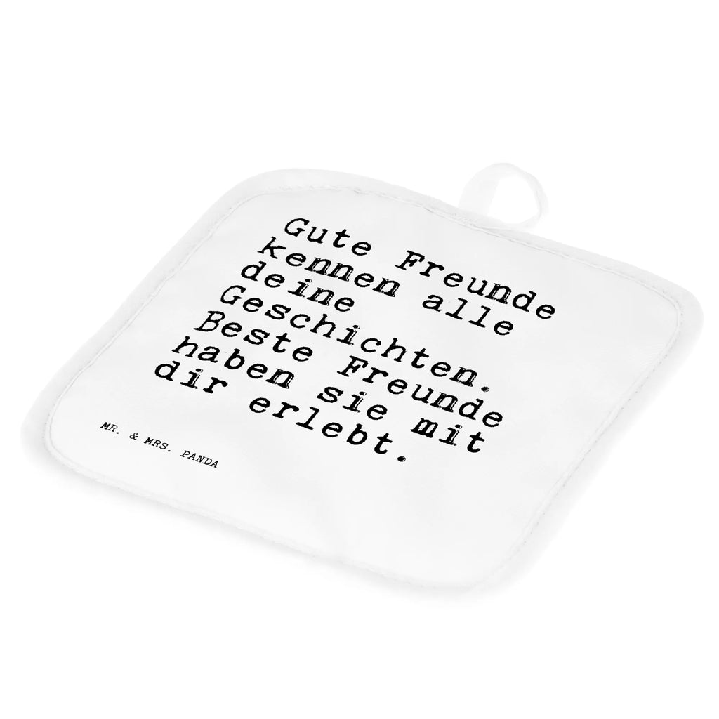 2er Set Topflappen  Sprüche und Zitate Gute Freunde kennen alle deine Geschichten. Beste Freunde haben sie mit dir erlebt. Ofenhandschuh, Topflappenset, Topflappen mit Spruch, Topflappen 2er Set, Topfuntersetzer, Topfhandschuh, Topfhandschuhe, Ofenhandschuhe, Topflappen lustig, Topflappen Set, Topflappen, Schöne Topflappen, Spruch, Sprüche, lustige Sprüche, Weisheiten, Zitate, Spruch Geschenke, Spruch Sprüche Weisheiten Zitate Lustig Weisheit Worte