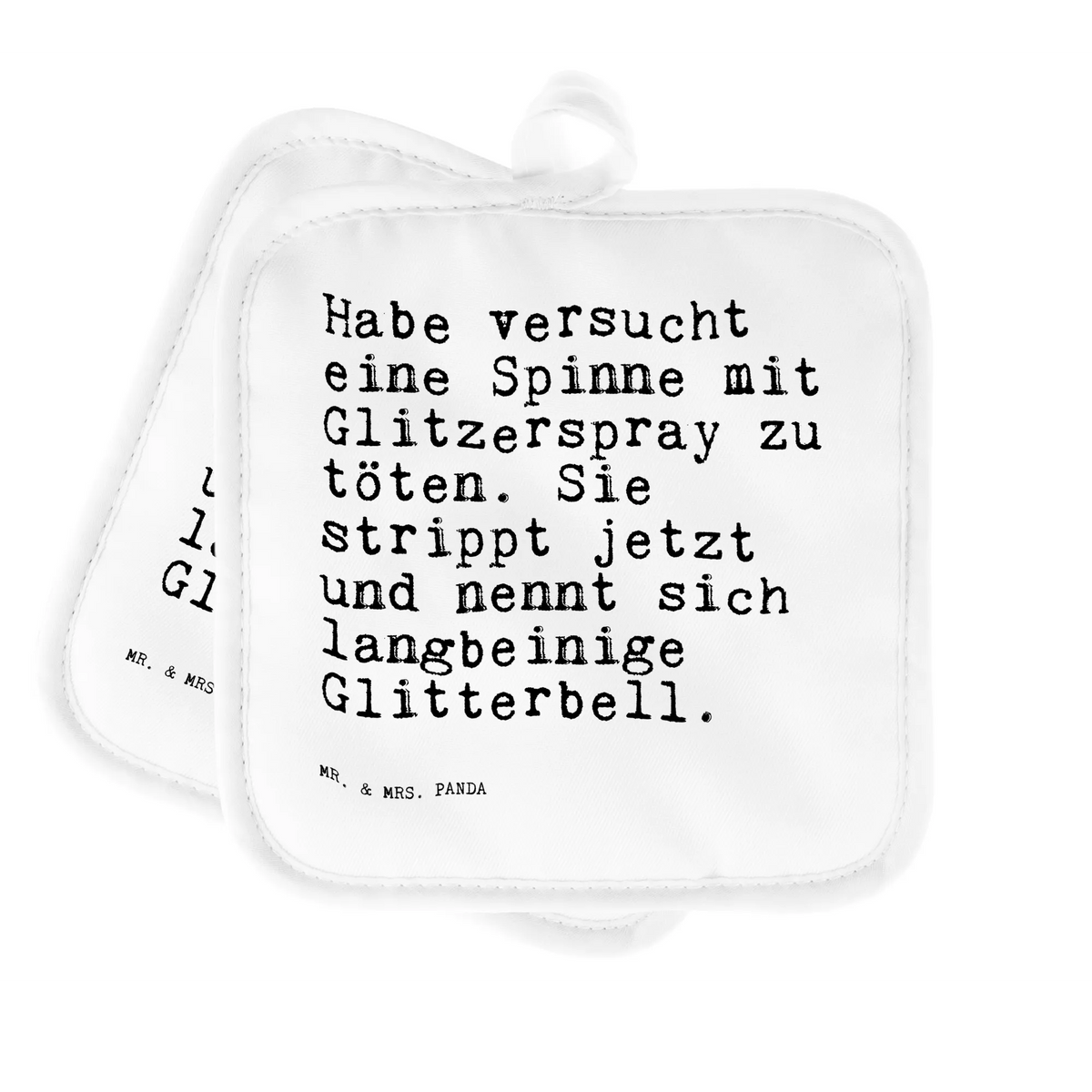 Pot holder Habe versucht eine Spinne... cooking, oven glove, baking, potholders, set, gloves, oven cloth set, kitchen, oven mitts, saying, sayings, funny, wisdom, quotes, Sayings Proverbs Wisdom Quotes Funny Wisdom Words