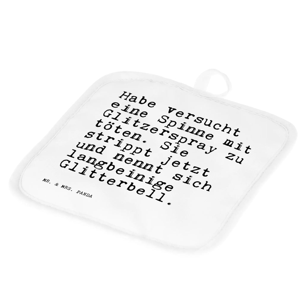 2-elementowy zestaw podkładek pod garnki Habe versucht eine Spinne... Przysłowie, przysłowia, zabawne przysłowia, mądrości, cytaty, prezenty z przysłowiami