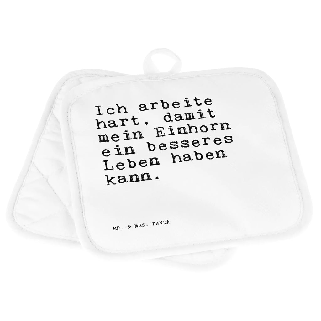 Pot holder Ich arbeite hart, damit... oven mitts, gloves, oven cloth set, potholders, cooking, oven glove, kitchen, baking, set, saying, sayings, funny, wisdom, quotes, Sayings Proverbs Wisdom Quotes Funny Wisdom Words