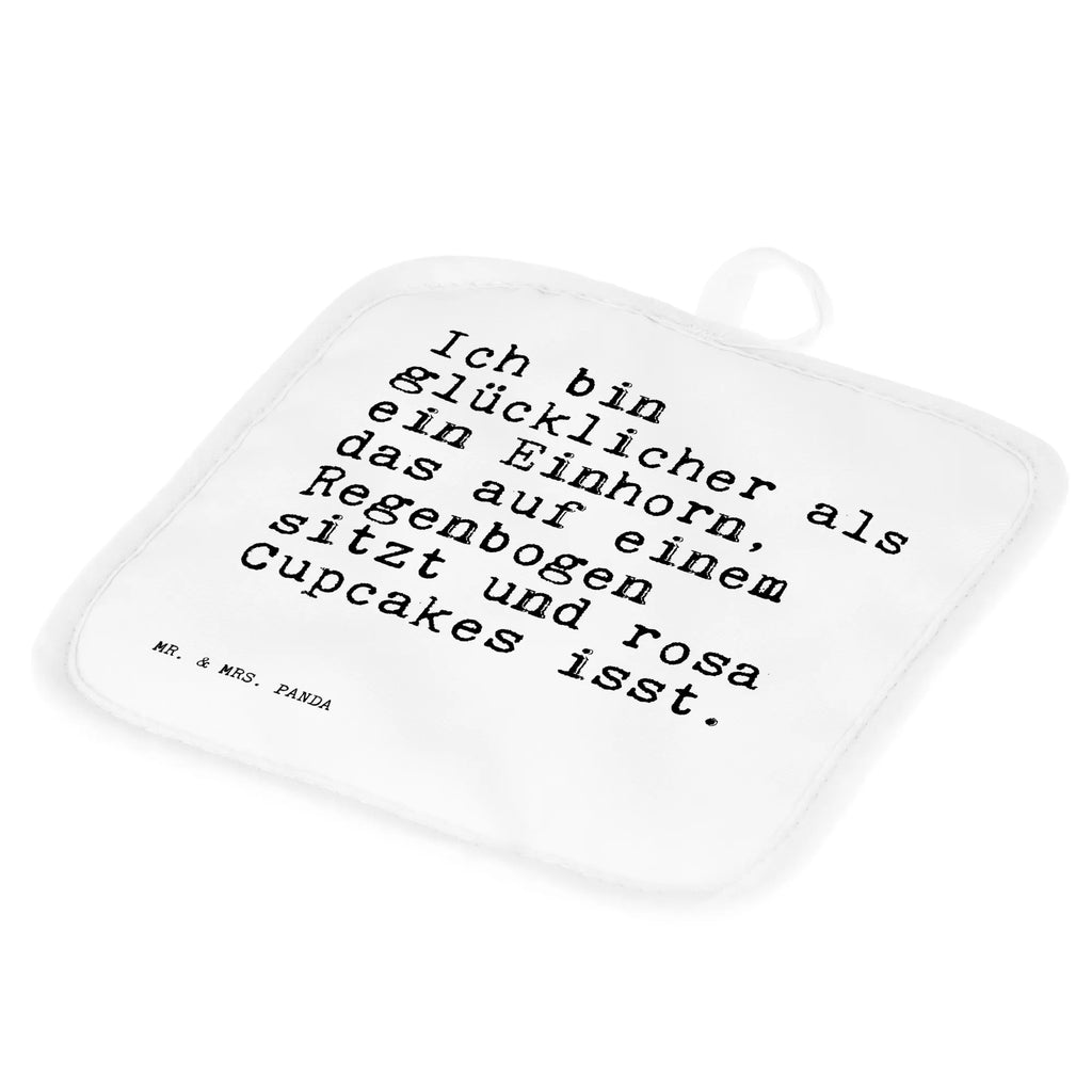 2er Set Topflappen  Sprüche und Zitate Ich bin glücklicher als ein Einhorn, das auf einem Regenbogen sitzt und rosa Cupcakes isst. Topflappen mit Spruch, Topfhandschuh, Topflappen, Schöne Topflappen, Ofenhandschuhe, Ofenhandschuh, Topfuntersetzer, Topflappen lustig, Topfhandschuhe, Topflappen 2er Set, Topflappenset, Topflappen Set, Spruch, Sprüche, lustige Sprüche, Weisheiten, Zitate, Spruch Geschenke, Spruch Sprüche Weisheiten Zitate Lustig Weisheit Worte