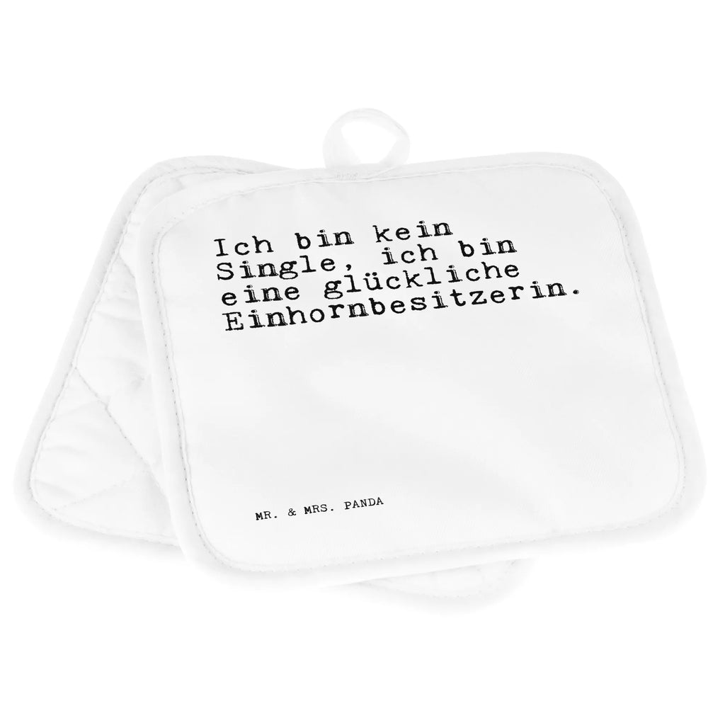 Pot holder Ich bin kein Single,... gloves, cooking, baking, kitchen, oven glove, set, oven mitts, oven cloth set, potholders, saying, sayings, funny, wisdom, quotes, Sayings Proverbs Wisdom Quotes Funny Wisdom Words