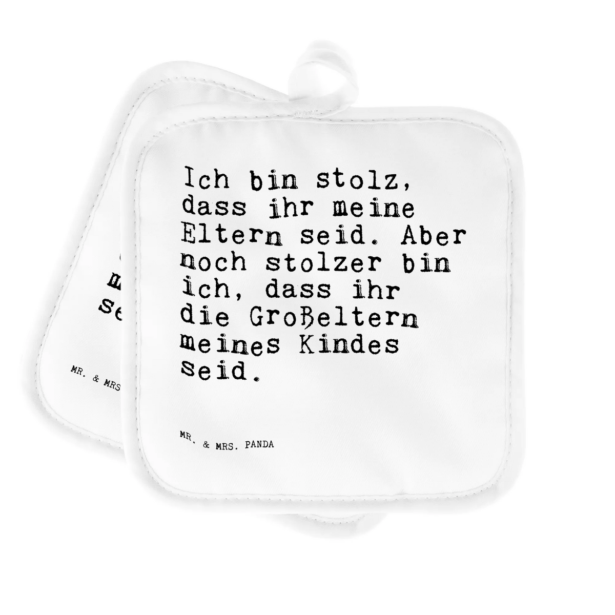 Pot holder Ich bin stolz, dass... oven glove, baking, oven cloth set, oven mitts, gloves, set, cooking, kitchen, potholders, saying, sayings, funny, wisdom, quotes, Sayings Proverbs Wisdom Quotes Funny Wisdom Words