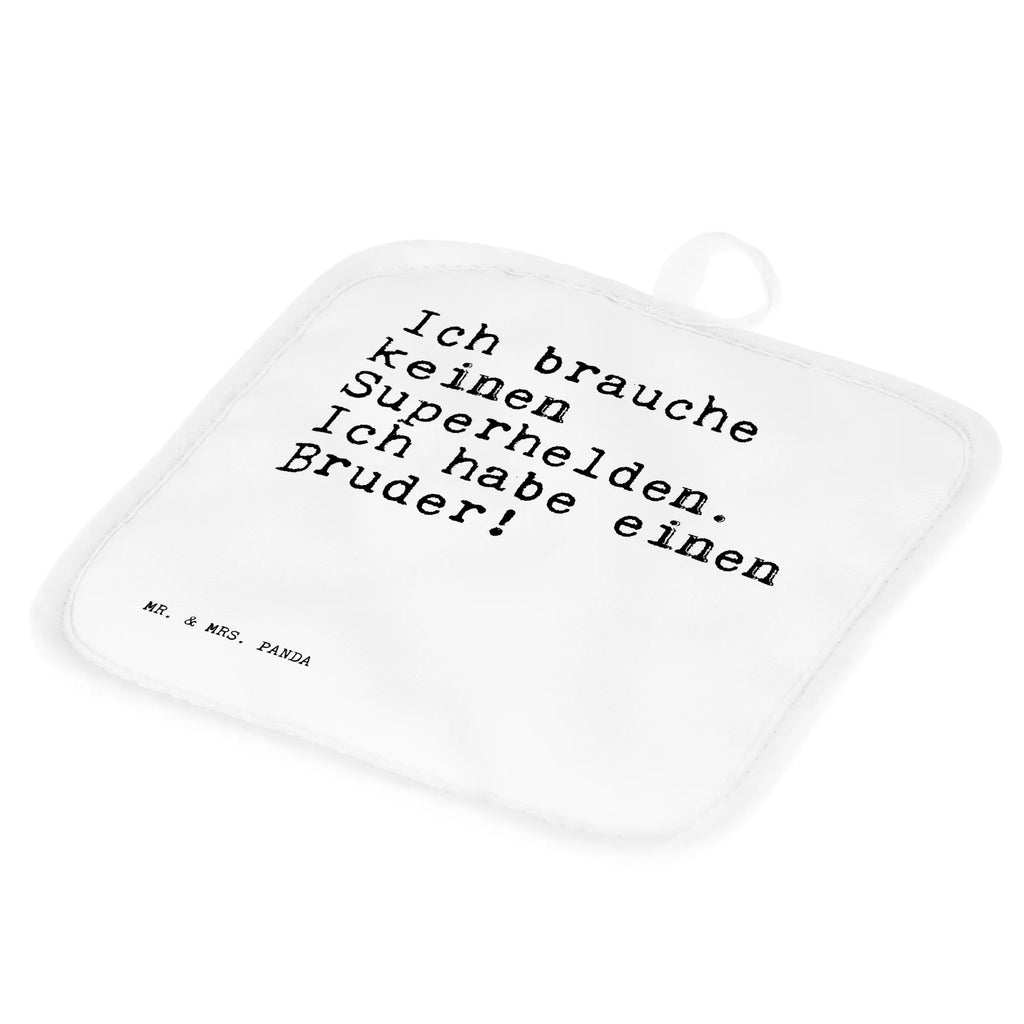 2-elementowy zestaw podkładek pod garnki Ich brauche keinen Superhelden.... Przysłowie, przysłowia, zabawne przysłowia, mądrości, cytaty, prezenty z przysłowiami
