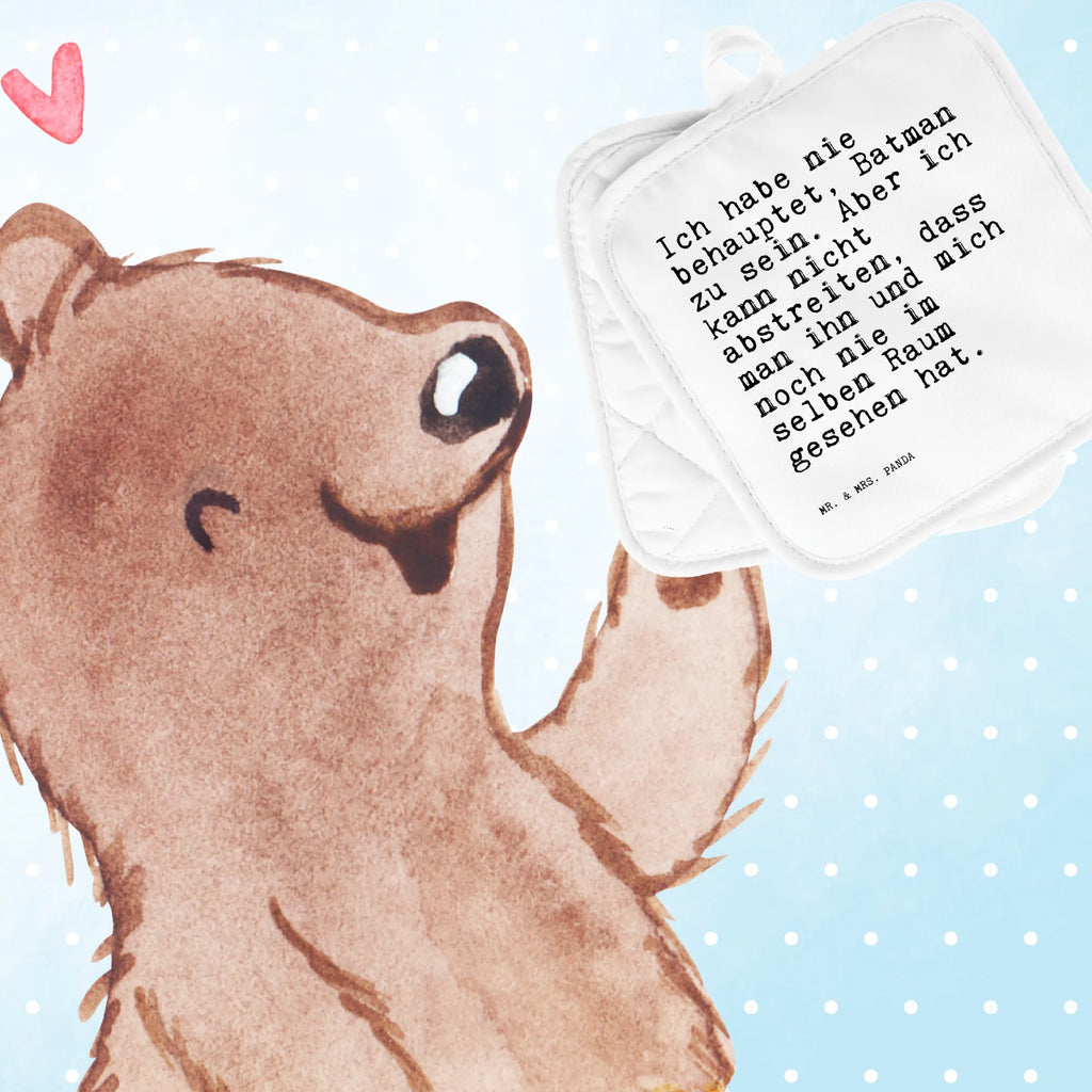 2er Set Topflappen  Sprüche und Zitate Ich habe nie behauptet, Batman zu sein. Aber ich kann nicht abstreiten, dass man ihn und mich noch nie im selben Raum gesehen hat. Schöne Topflappen, Topflappen lustig, Ofenhandschuh, Topflappenset, Topfuntersetzer, Topflappen mit Spruch, Topflappen 2er Set, Topflappen Set, Topfhandschuh, Topflappen, Ofenhandschuhe, Topfhandschuhe, Spruch, Sprüche, lustige Sprüche, Weisheiten, Zitate, Spruch Geschenke, Spruch Sprüche Weisheiten Zitate Lustig Weisheit Worte