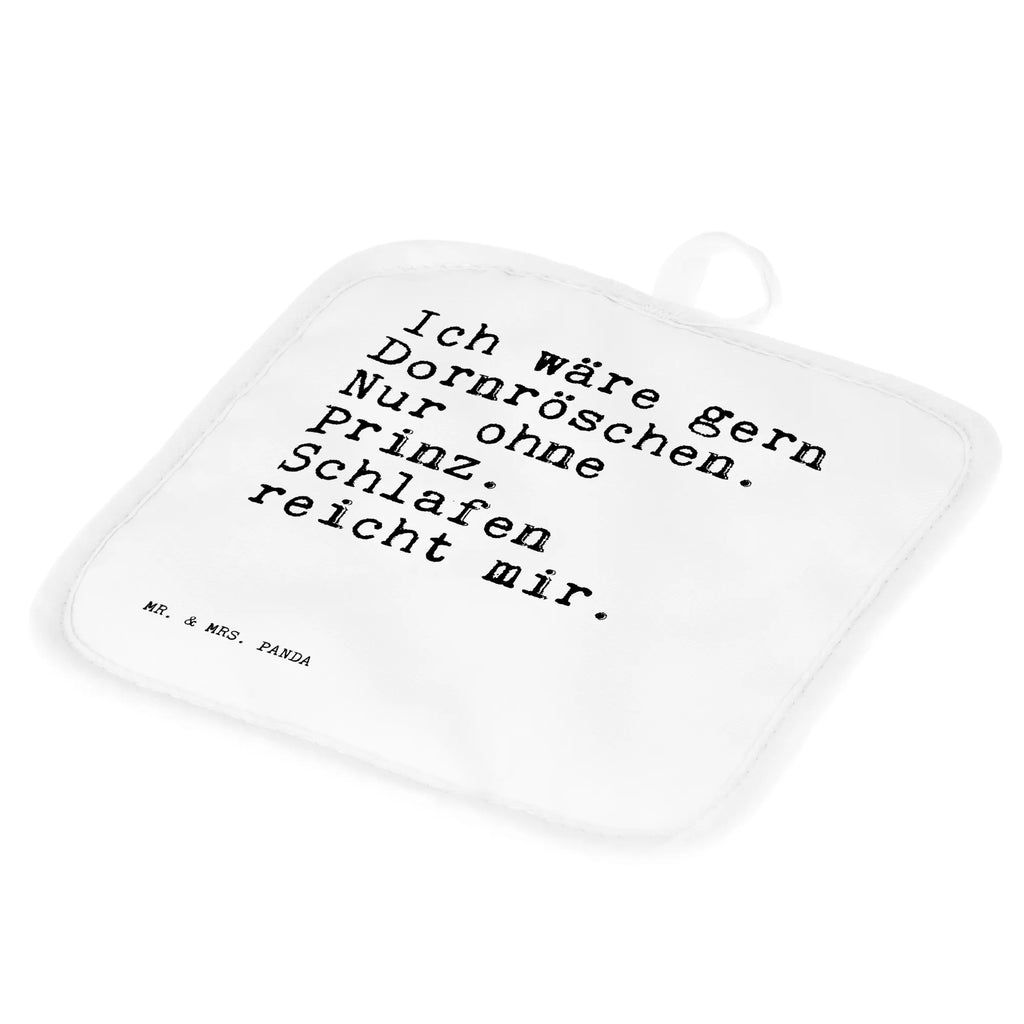 2-elementowy zestaw podkładek pod garnki Ich wäre gern Dornröschen.... Przysłowie, przysłowia, zabawne przysłowia, mądrości, cytaty, prezenty z przysłowiami