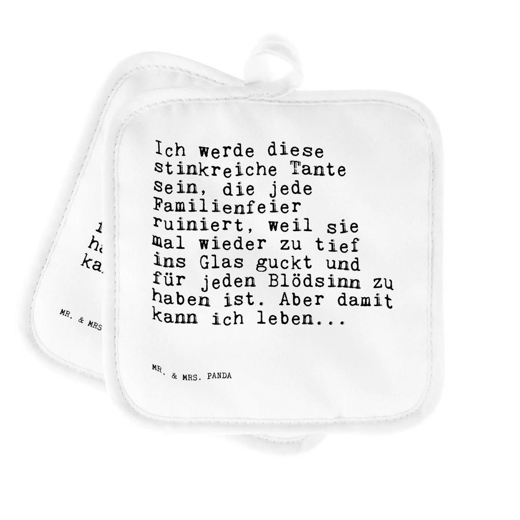 Pot holder Ich werde diese stinkreiche... cooking, kitchen, gloves, oven cloth set, potholders, set, baking, oven glove, oven mitts, saying, sayings, funny, wisdom, quotes, Sayings Proverbs Wisdom Quotes Funny Wisdom Words