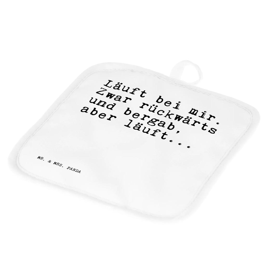 2er Set Topflappen  Sprüche und Zitate Läuft bei mir. Zwar rückwärts und bergab, aber läuft... topfhalter, Topflappen 2er Set, 2er Set Topflappen, Topflappen Set, Topfuntersetzer, Topflappen, Topfhandschuhe, Topflappenset, Sprüche, Lustige Sprüche, Weisheiten, Zitate, Spruch, Spruch Geschenke, Spruch Sprüche Weisheiten Zitate Lustig Weisheit Worte