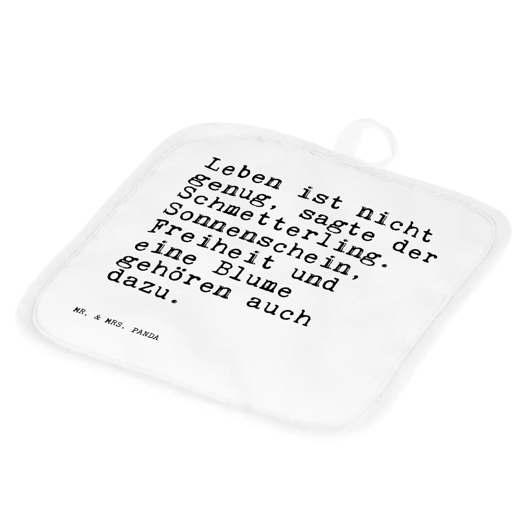 2-elementowy zestaw podkładek pod garnki Leben ist nicht genug,... Przysłowie, przysłowia, zabawne przysłowia, mądrości, cytaty, prezenty z przysłowiami