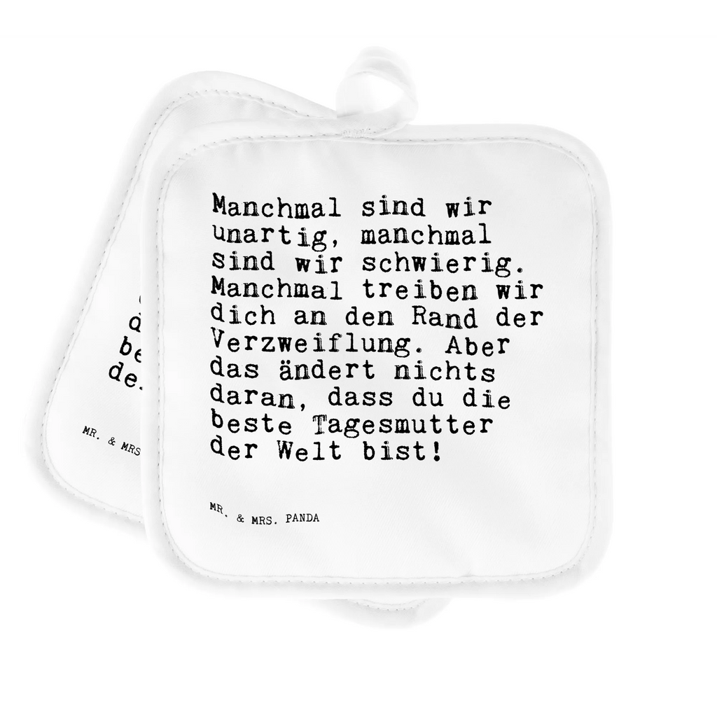 2-elementowy zestaw podkładek pod garnki Manchmal sind wir unartig,... Przysłowie, przysłowia, zabawne przysłowia, mądrości, cytaty, prezenty z przysłowiami