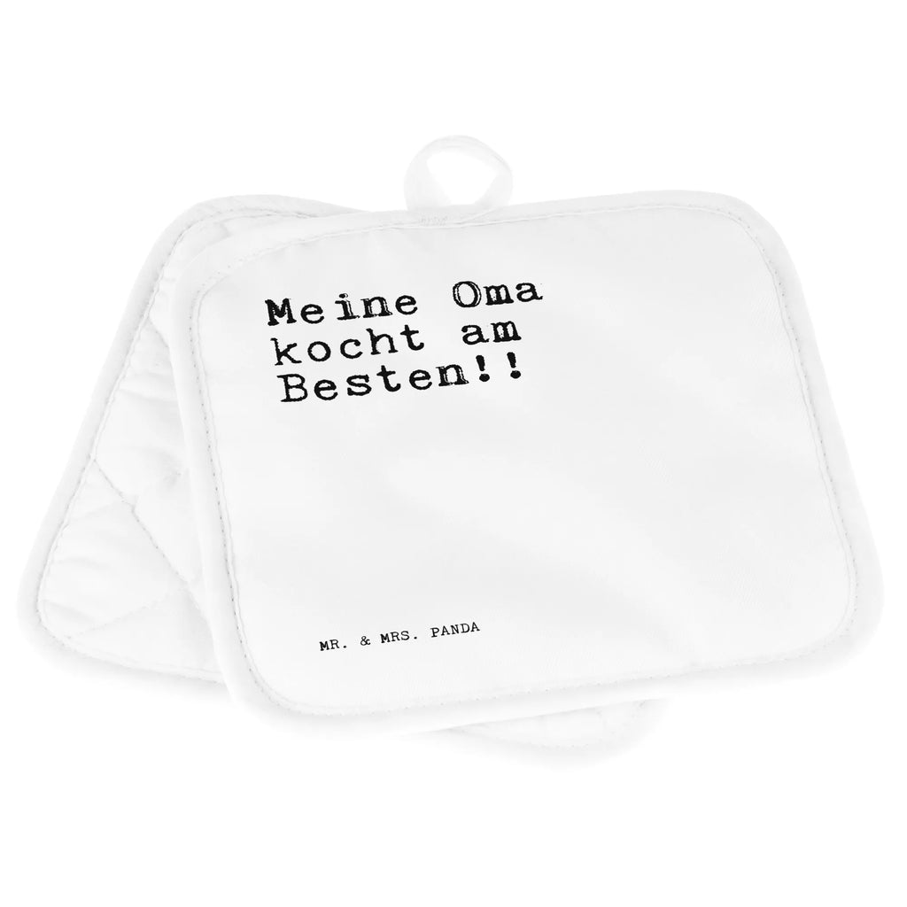 Pot holder Meine Oma kocht am... baking, oven glove, oven mitts, oven cloth set, cooking, set, gloves, kitchen, potholders, saying, sayings, funny, wisdom, quotes, Sayings Proverbs Wisdom Quotes Funny Wisdom Words