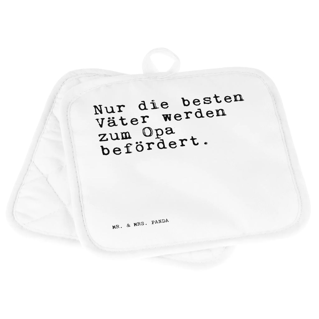 2-elementowy zestaw podkładek pod garnki Nur die besten Väter... Przysłowie, przysłowia, zabawne przysłowia, mądrości, cytaty, prezenty z przysłowiami