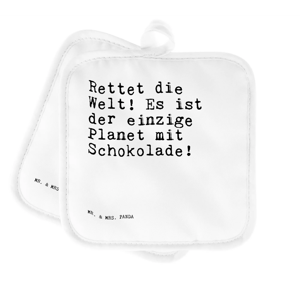 2-elementowy zestaw podkładek pod garnki Rettet die Welt! Es... Przysłowie, przysłowia, zabawne przysłowia, mądrości, cytaty, prezenty z przysłowiami