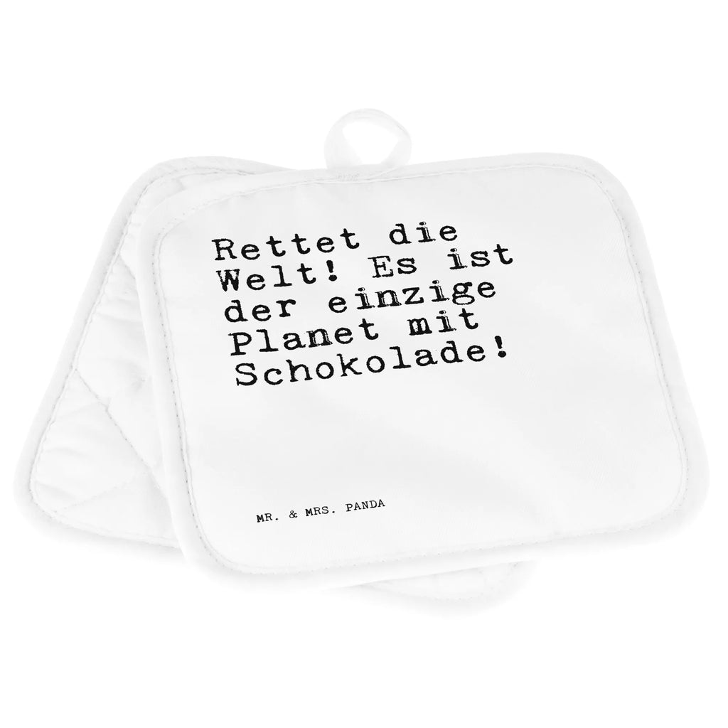 2-elementowy zestaw podkładek pod garnki Rettet die Welt! Es... Przysłowie, przysłowia, zabawne przysłowia, mądrości, cytaty, prezenty z przysłowiami