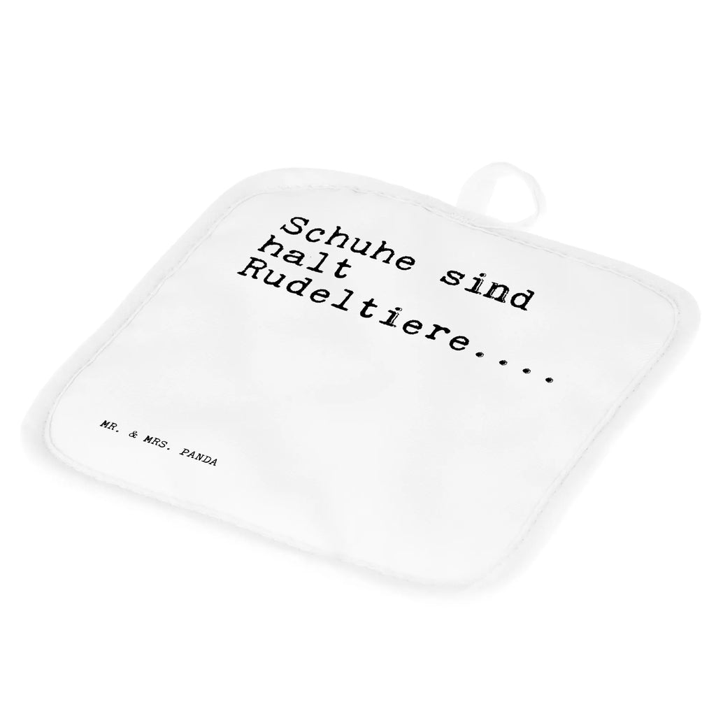 2-elementowy zestaw podkładek pod garnki Schuhe sind halt Rudeltiere....... Przysłowie, przysłowia, zabawne przysłowia, mądrości, cytaty, prezenty z przysłowiami