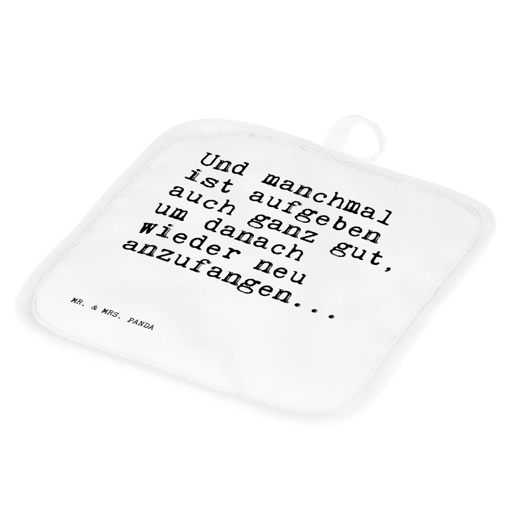 2-elementowy zestaw podkładek pod garnki Und manchmal ist aufgeben... Przysłowie, przysłowia, zabawne przysłowia, mądrości, cytaty, prezenty z przysłowiami